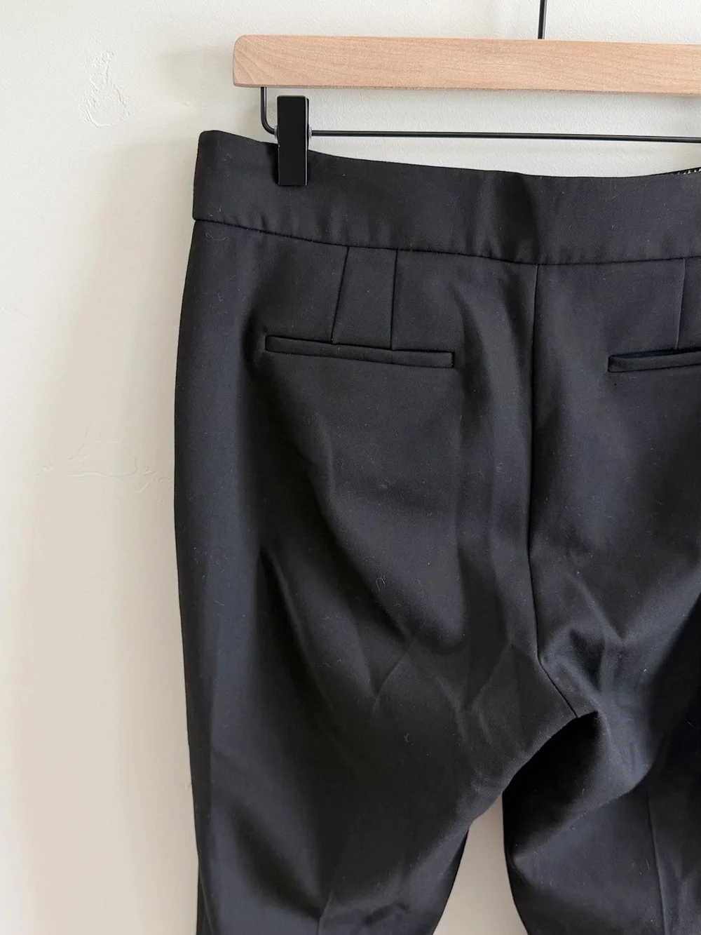 J. Crew Edie Full Length Trouser Four Season Stretch in Black